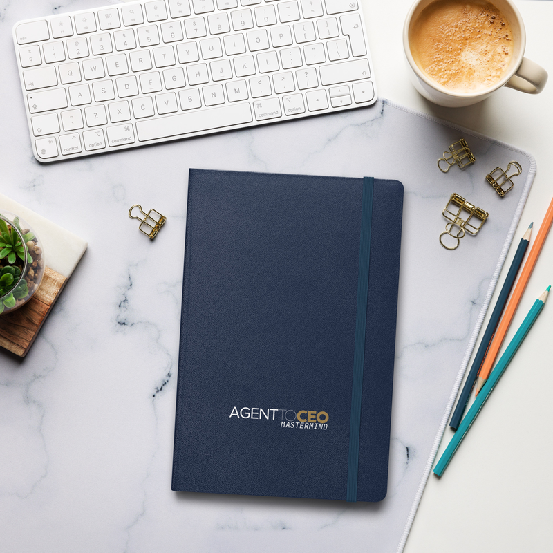 Agent To CEO Mastermind Hardcover bound notebook – 5.5″×8.5″, Navy