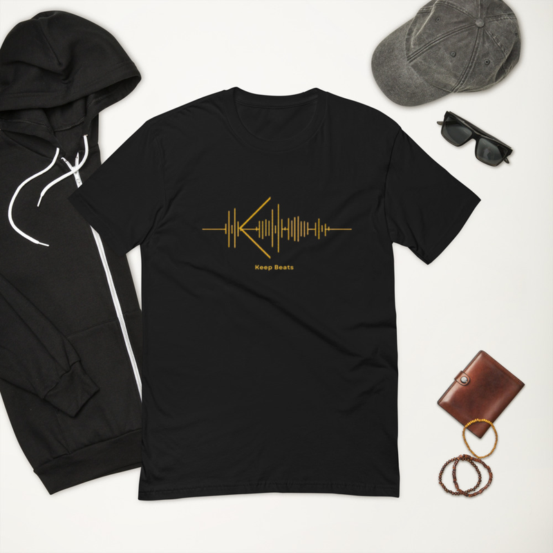 Keep Beats Gold Frequency Tee – S, Black