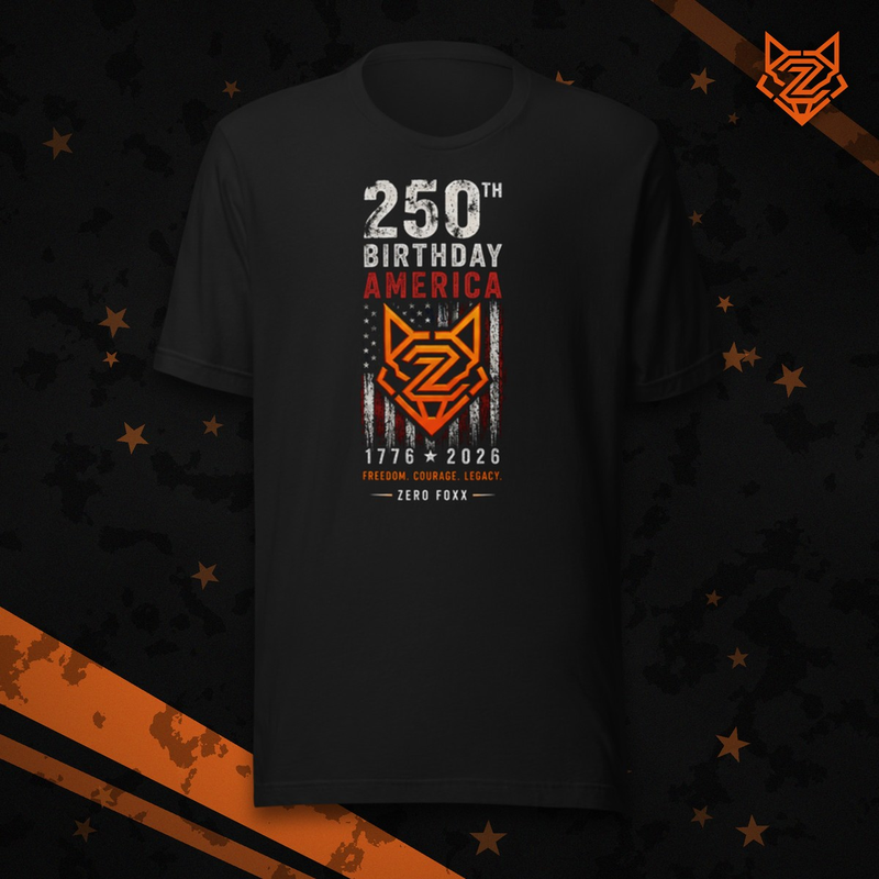 America's 250th — Freedom. Courage. Legacy. | Double-Sided Tee — Front
