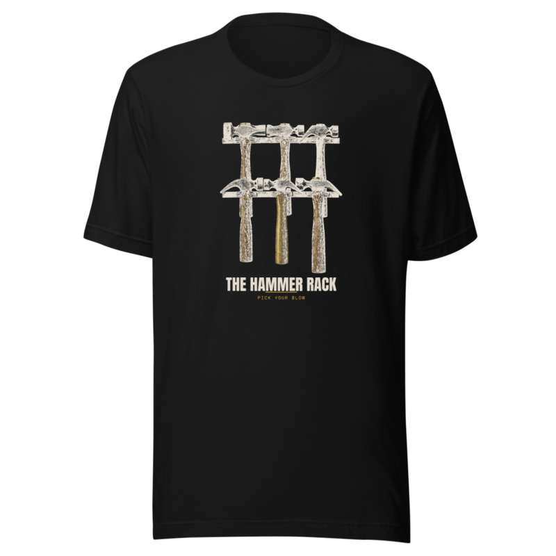 The Hammer Rack Tee — Blacksmithing merch