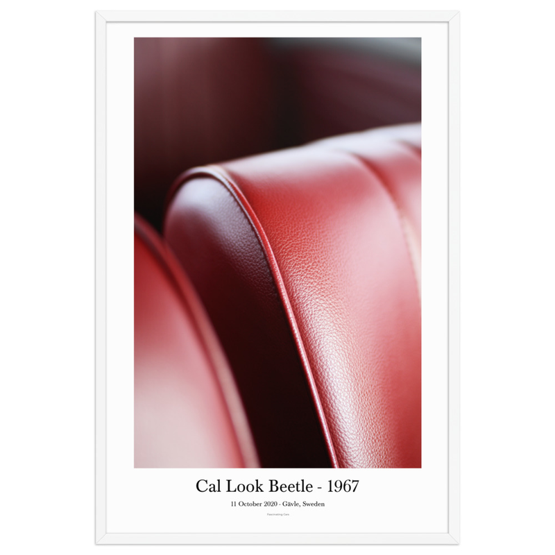 Cal Look Beetle 1967 – Framed Interior Print – 61×91 cm, White
