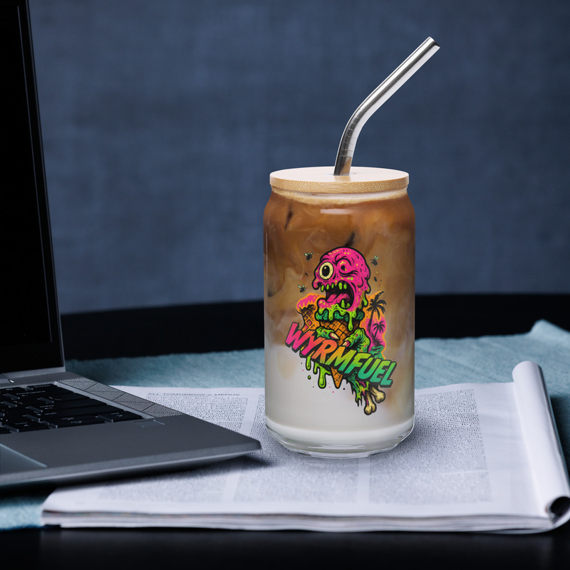 Lick Of Death 16oz Can Glass