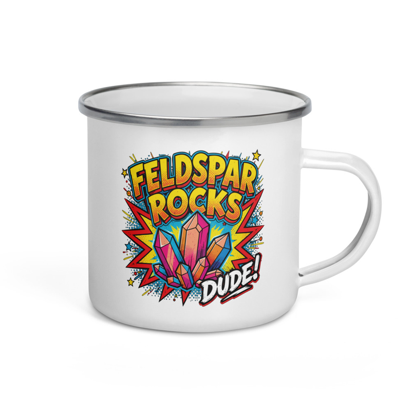 Feldspar Rocks Enamel Mug