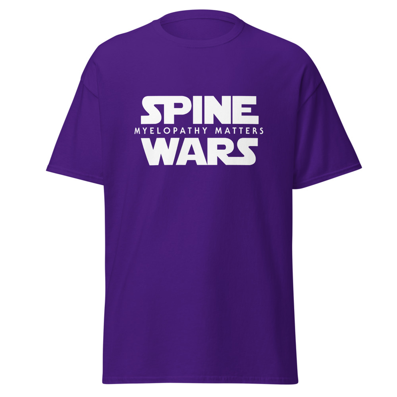 Spine Wars Myelopathy Matters White Print T – Image 4