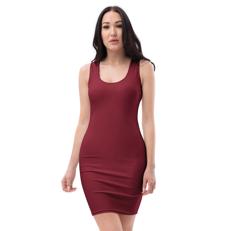Robe Bodycon Bordeaux