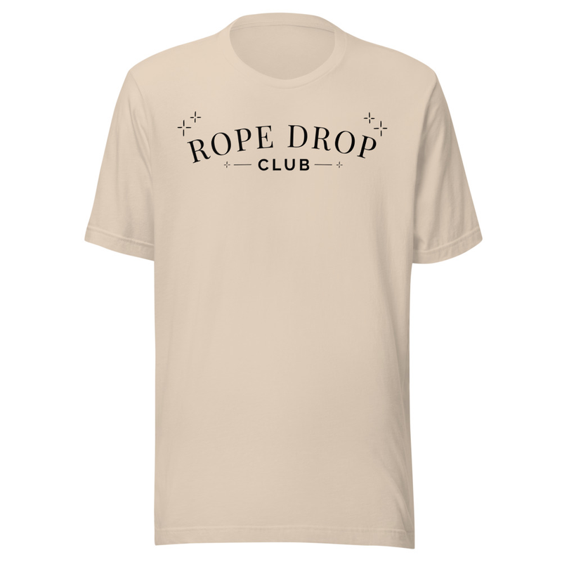 Rope Drop Club Tee – XS, Soft Cream