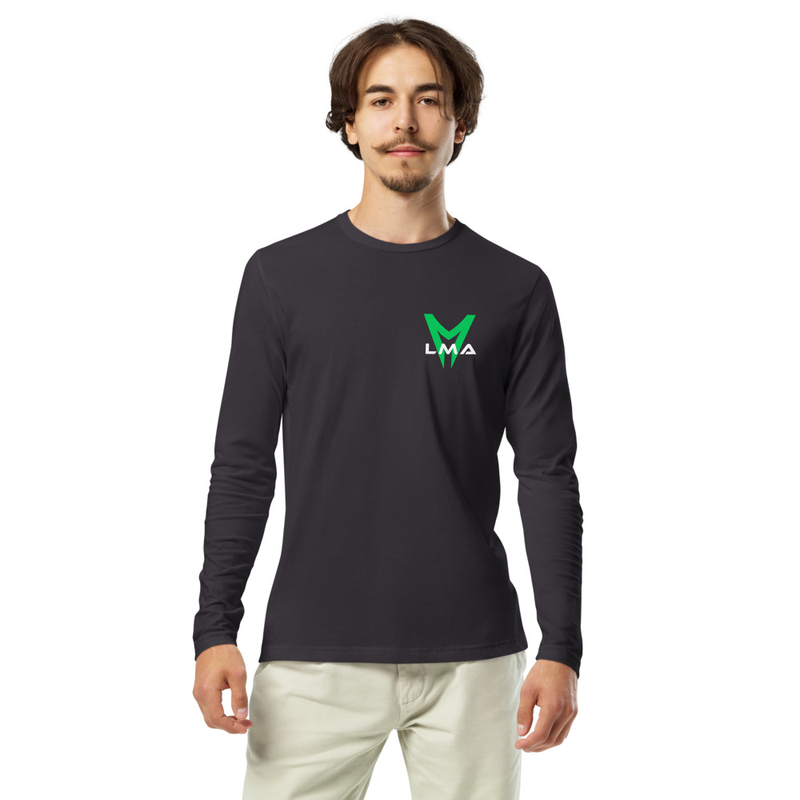 Long Sleeve Fitted Crew – S, Heavy Metal