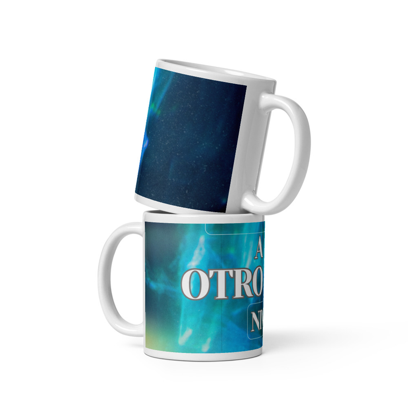 White glossy mug