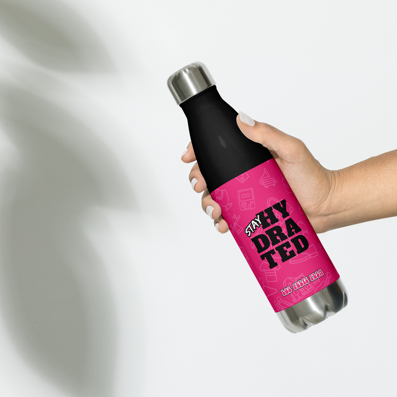 Stay Hydrated Los Feliz Pink Stainless Steel Water Bottle