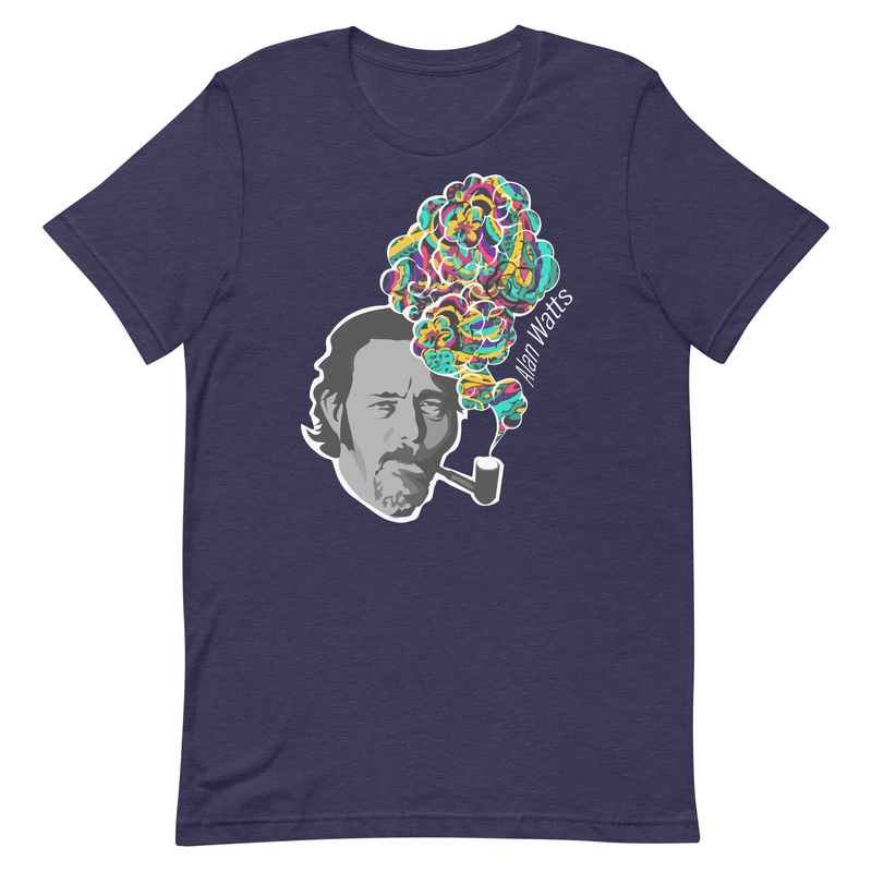 Alan Watts - Colorful Smoke - Zen Buddhism Unisex t-shirt
