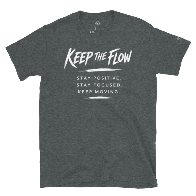 Keep The Flow Short-Sleeve Unisex T-Shirt (White letters)