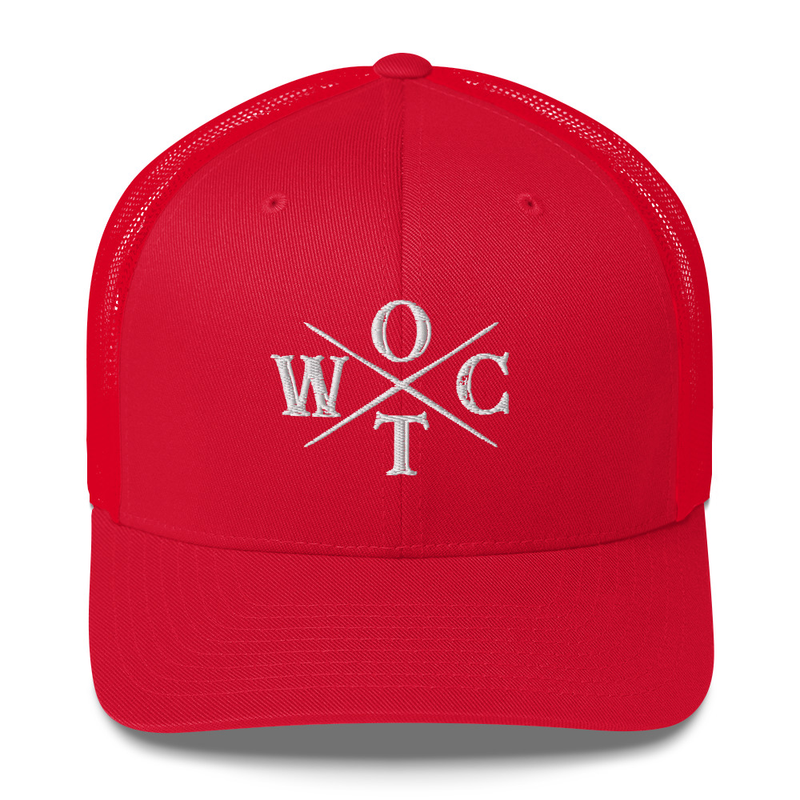 OTWC - Trucker Cap - White Text – One size, Red