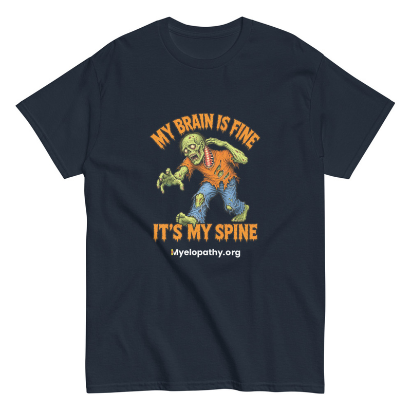  Zombie It's My Spine Unisex T – L, Navy