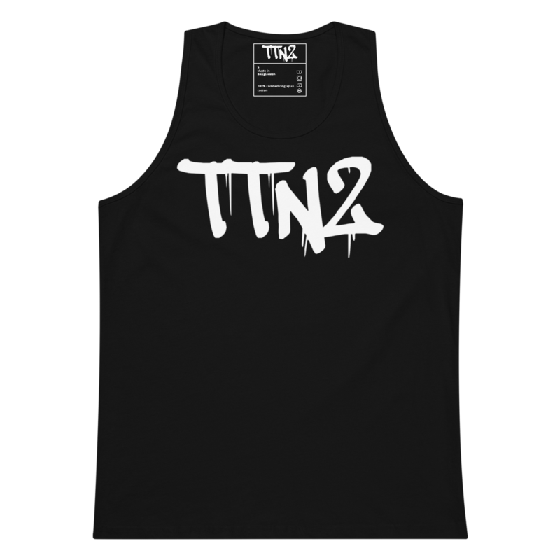 TTN2 WHITE TXT TANK TOP