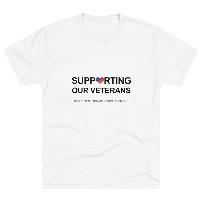 Unisex Tri-Blend Crew T-Shirt | Veteran's Day v1 – XL, White