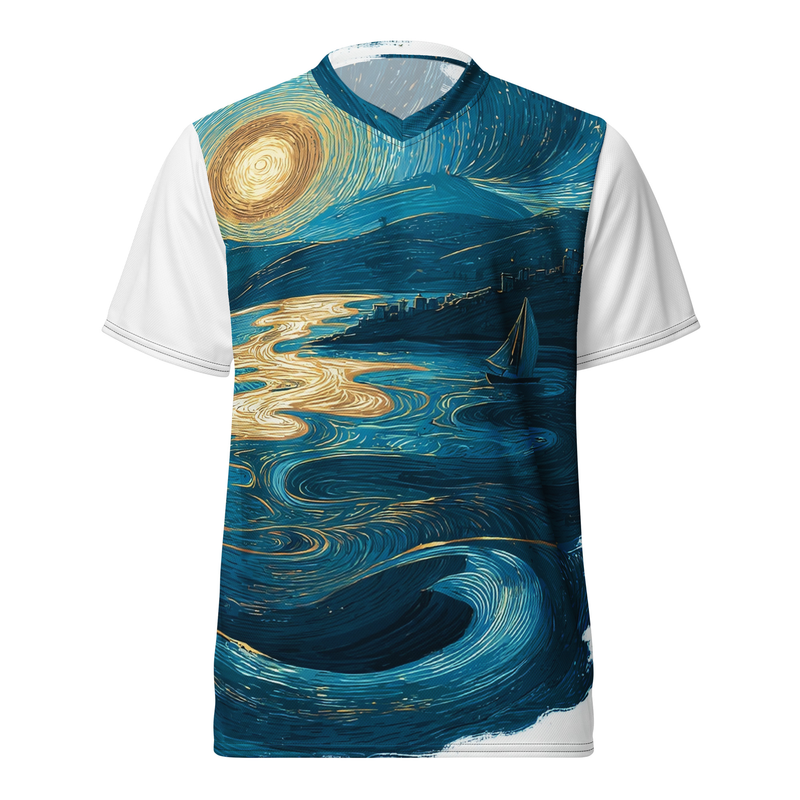 Fenntartható sportpóló – Balaton Kollekció / Kék árnyalat