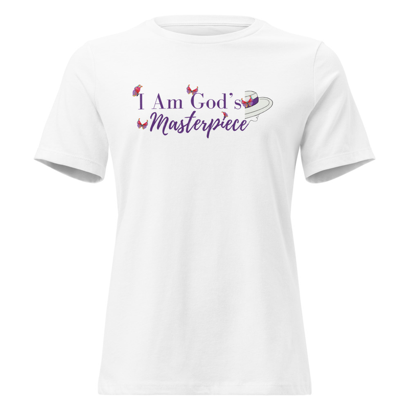 Women's Relaxed T-Shirt - I Am God's Masterpiece – Image 2