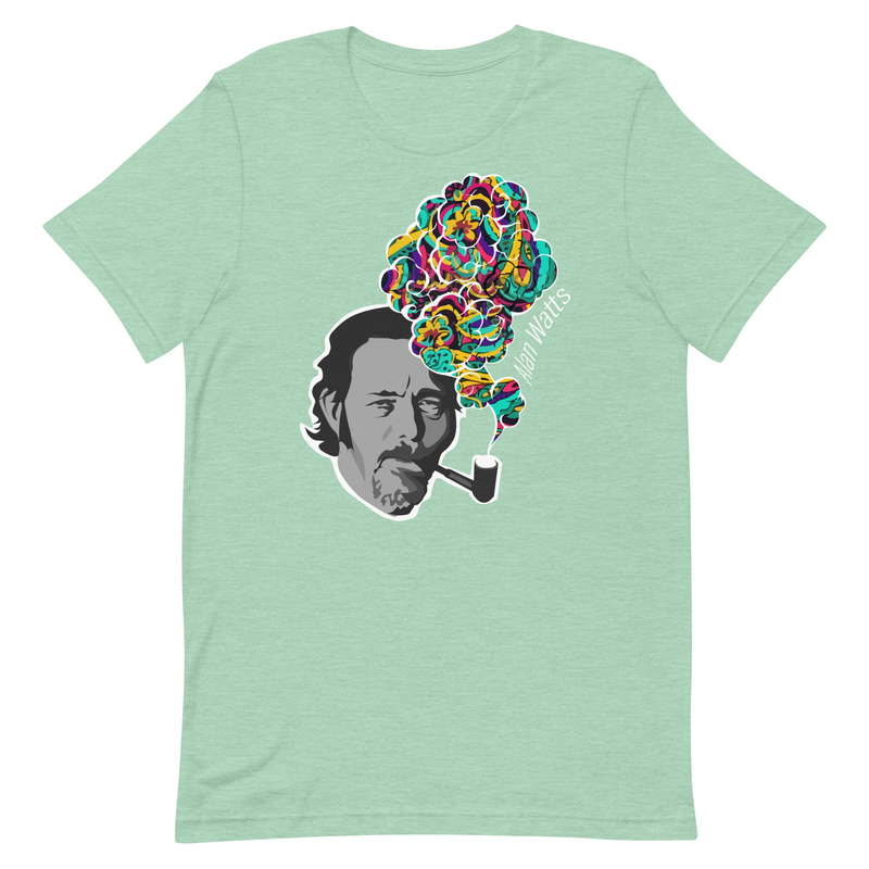 Alan Watts - Colorful Smoke - Zen Buddhism Unisex t-shirt
