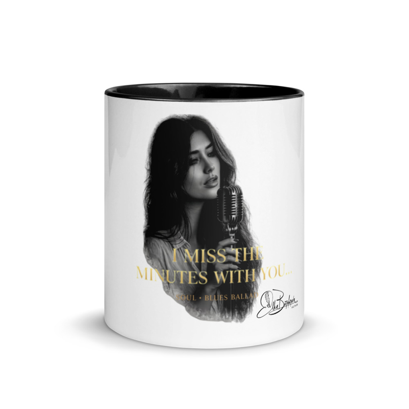 Mug with Color Inside "i miss the minutes with you..."