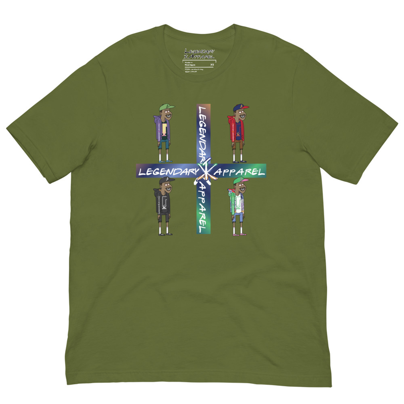 [ flower boii ] tee – M, Olive