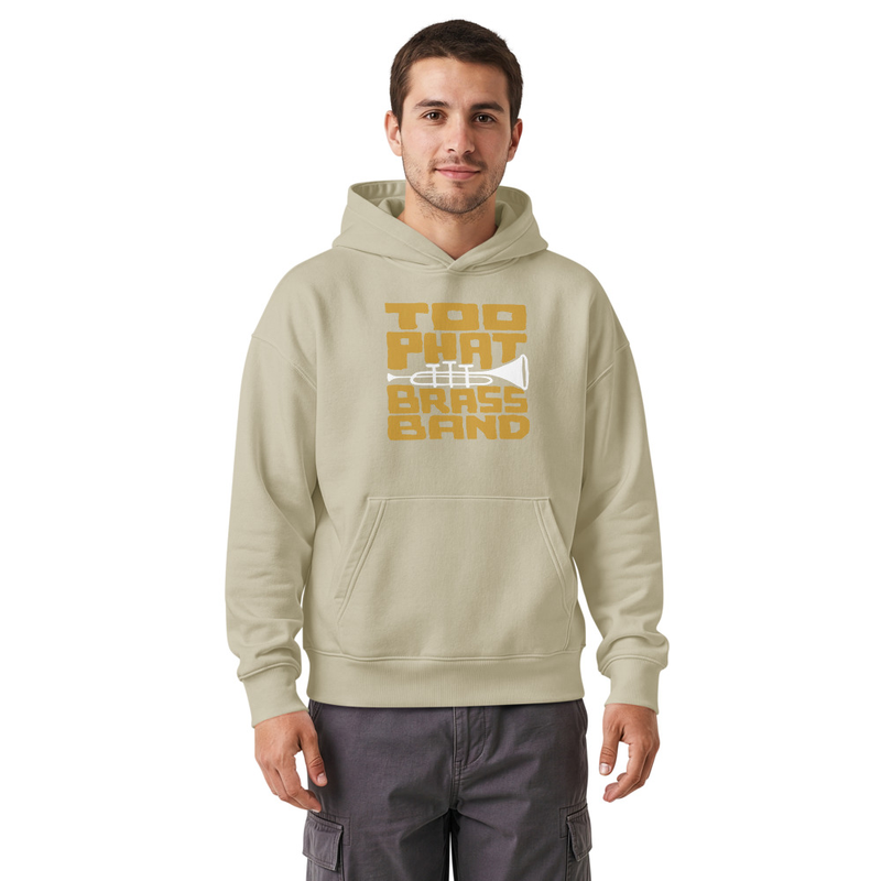 Unisex relaxed mid-weight hooded sweatshirt