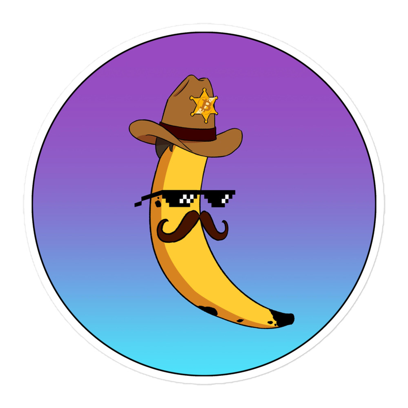 Banana Sheriff Stickers