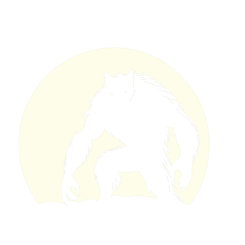 Diseño Hombre lobo · Bajo la luna