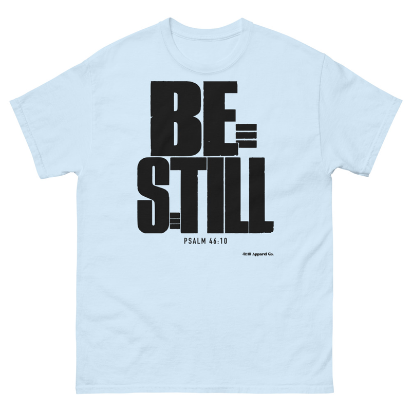 Be Still Tee – S, Light Blue