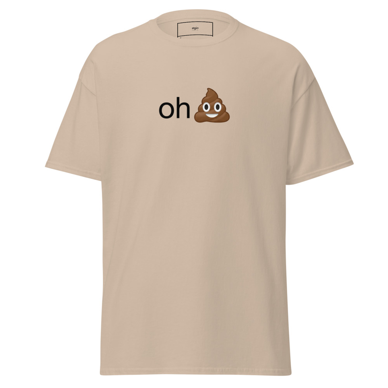Oh Sh** Funny T-Shirt – Unisex Classic Tee – S, Sand