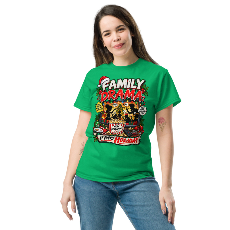 Family Drama - Unisex classic tee – 2XL, Irish Green