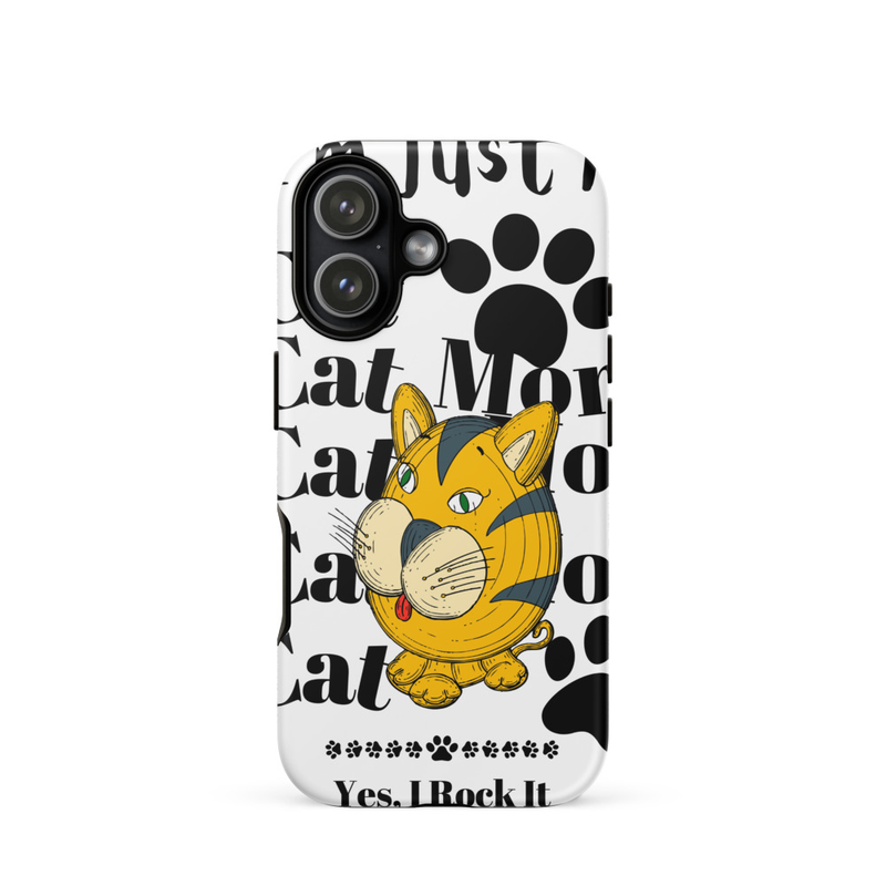 Tough Case for iPhone®: Just A Cat Mom – iPhone 17, Matte