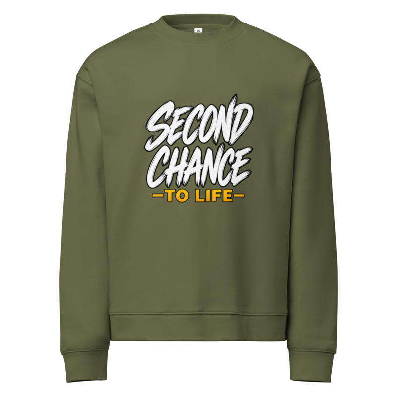 Second Chance To Life Crewneck Sweatshirt – XL, Cypress