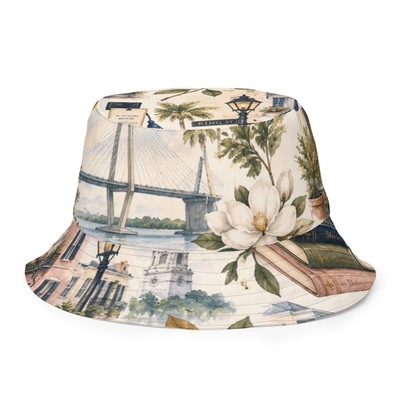 Reversible bucket hat-Whitmore Books & Co Charleston