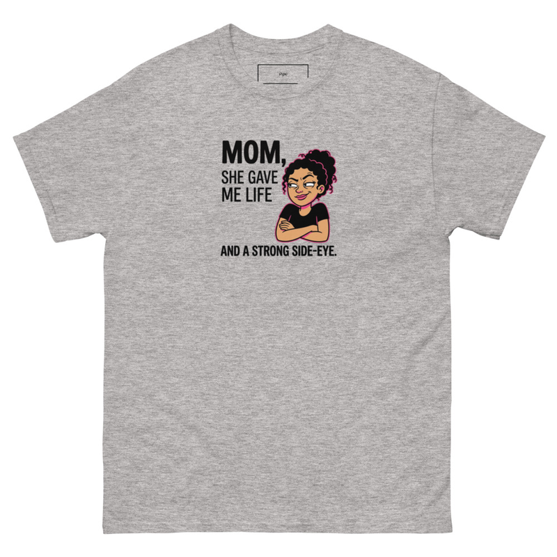 Mom Side eye -classic tee – XL, Sport Grey