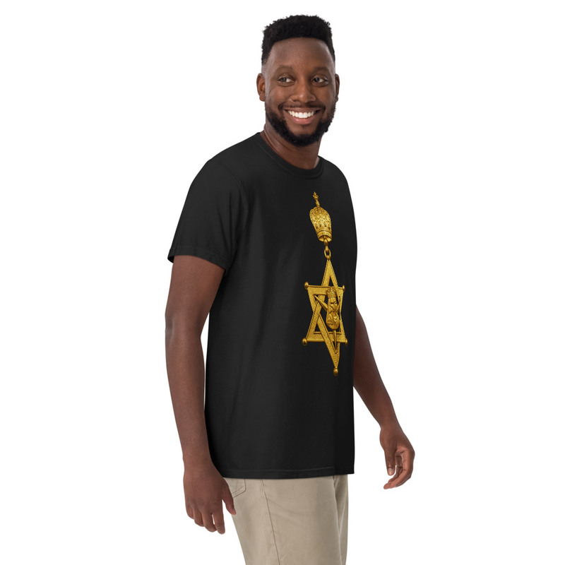 Unisex Order of the Queen of Sheba garment-dyed heavyweight t-shirt – M, Black