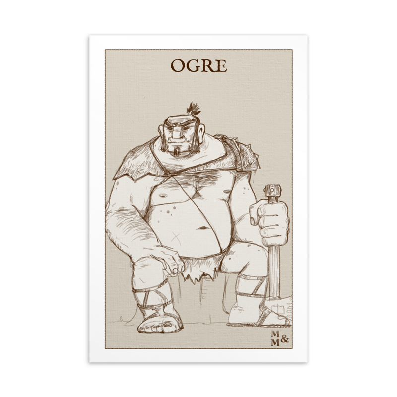 Illustrated Card: Ogre Male
