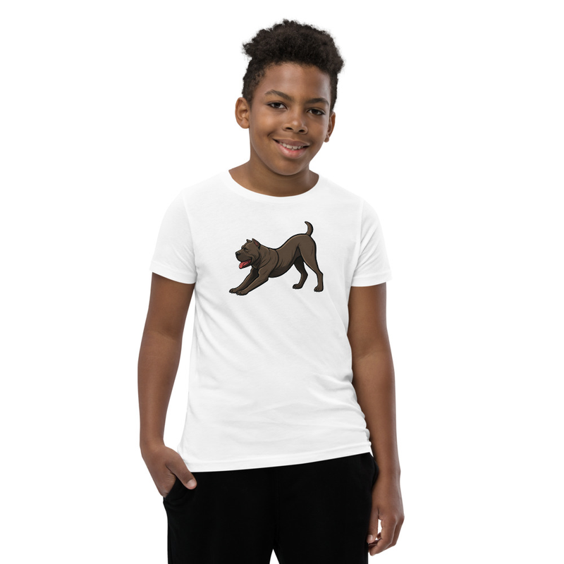 Cane Corso Downward Dog Yoga Youth T-Shirt