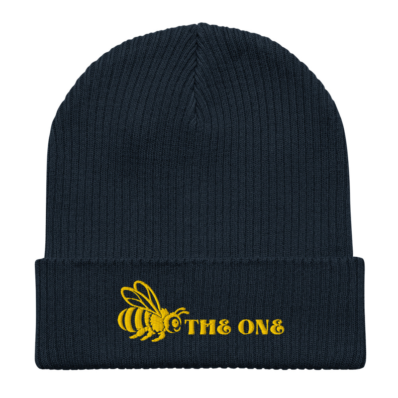 Bee the One Organic ribbed beanie – One size, Oxford Navy