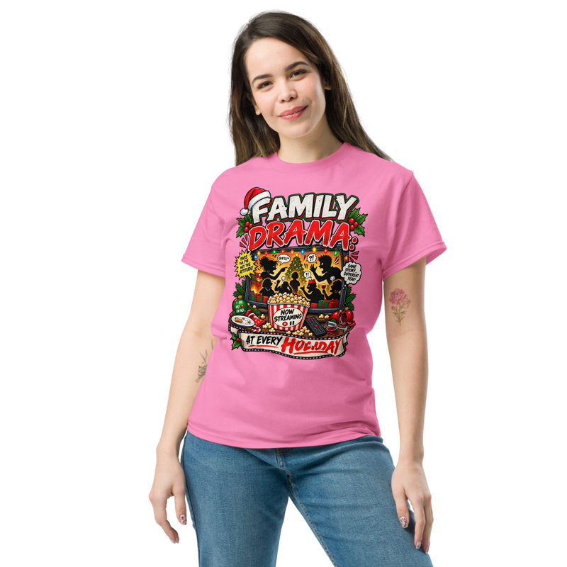 Family Drama - Unisex classic tee – S, Azalea
