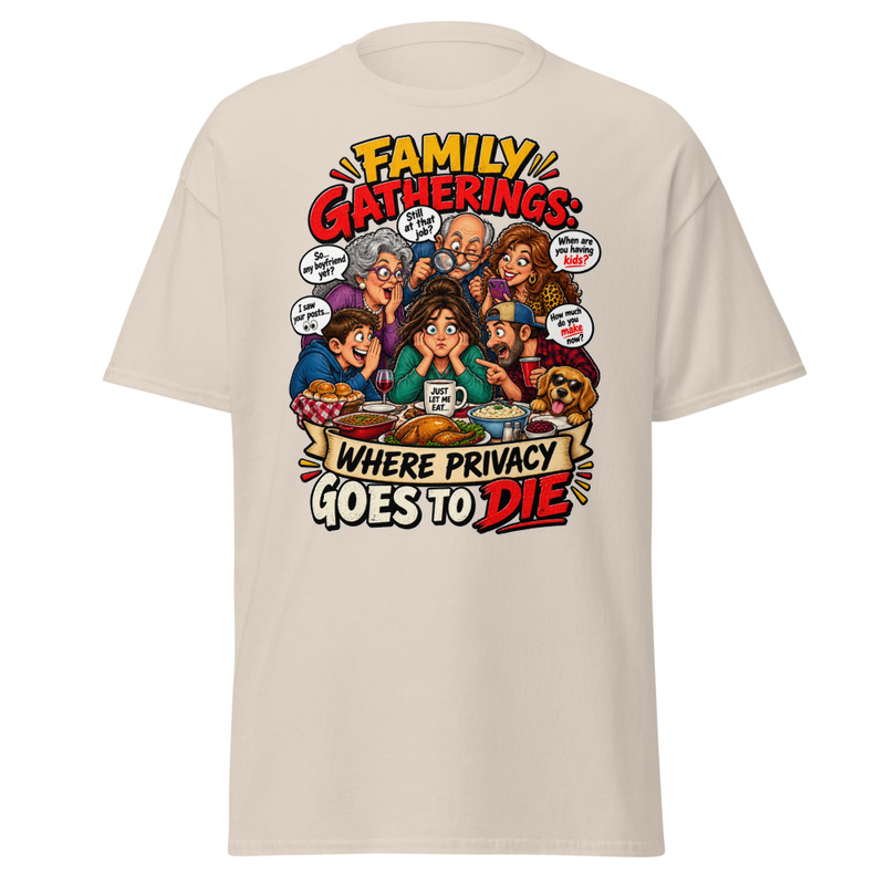 Family Privacy - Unisex classic tee – 2XL, Natural