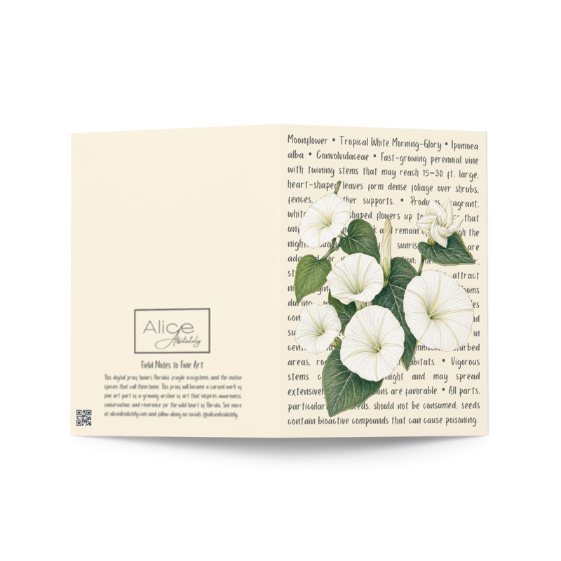 Moonflower Greeting Card