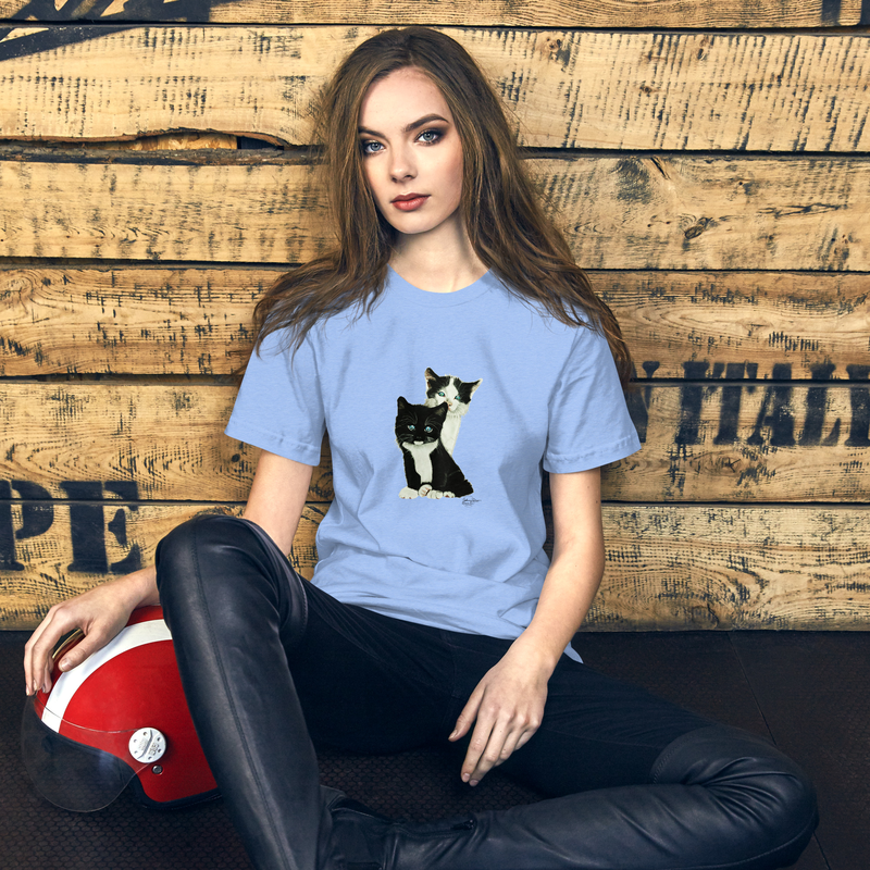 No Words Needed - Unisex t-shirt – 2XL, Heather Carolina Blue