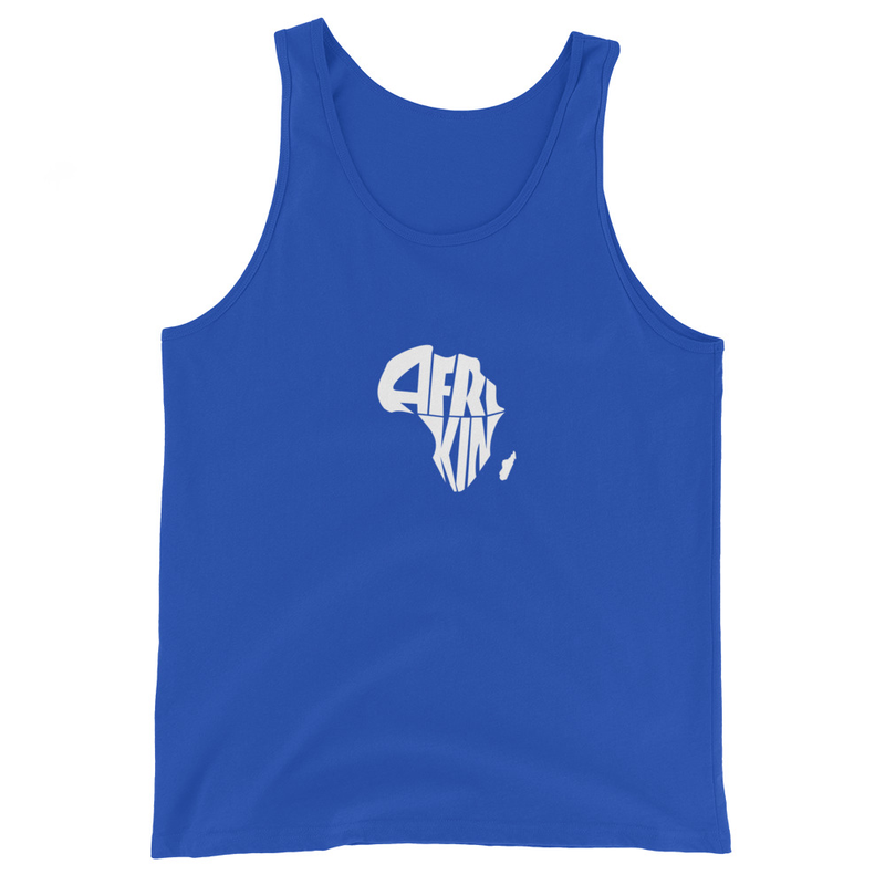 AfriKin Nation Wht Tank Top