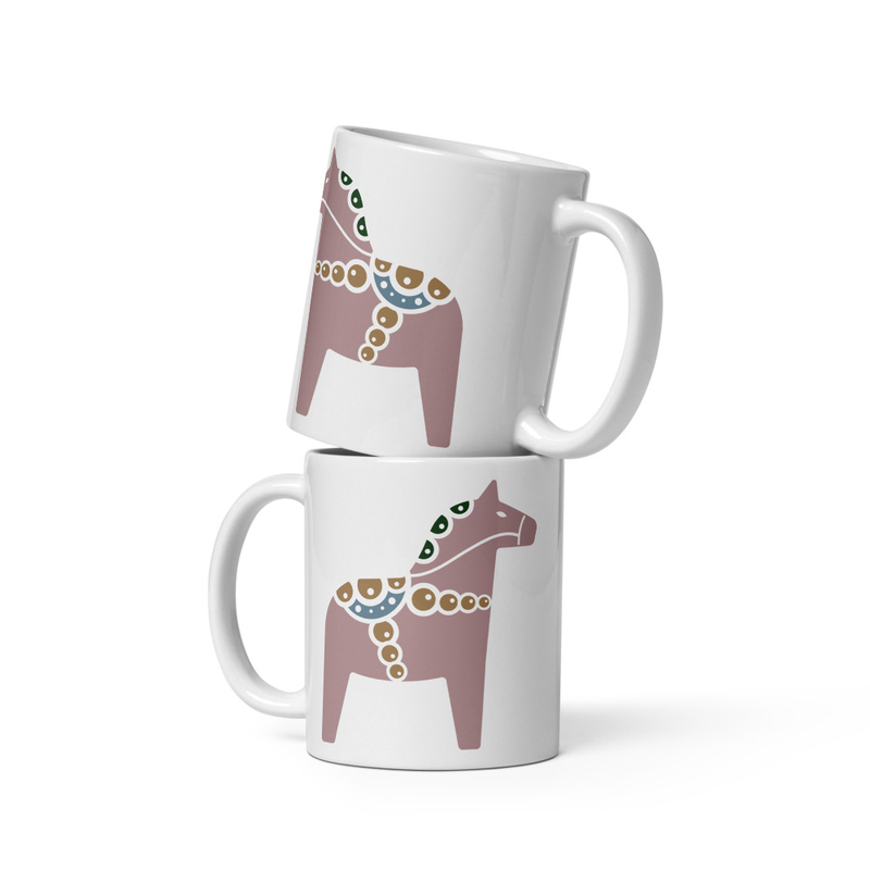 White glossy mug view 2