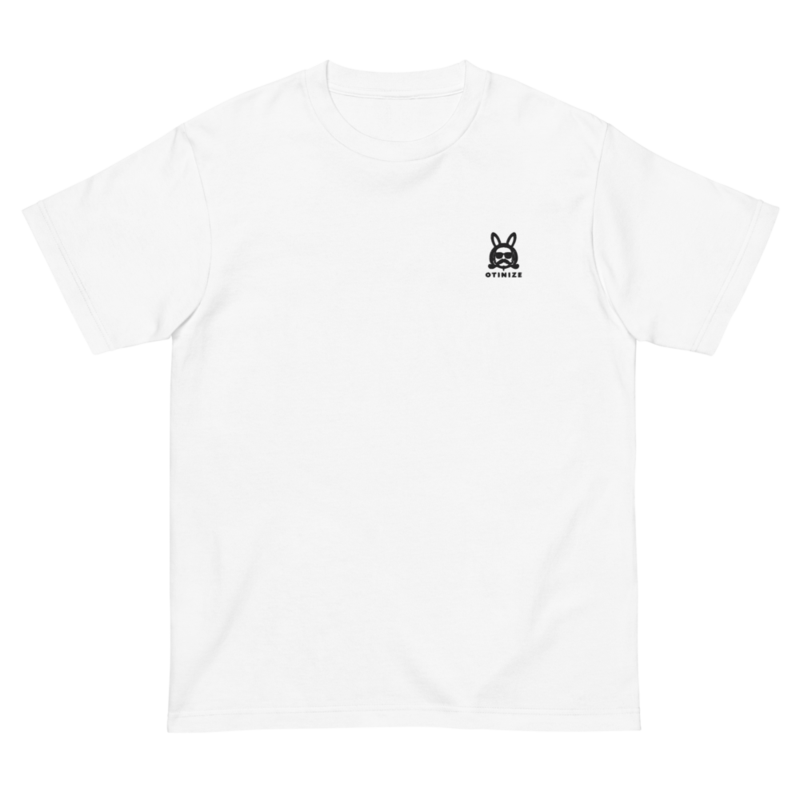 Otinize うさぎ刺繍 tee（ホワイト）