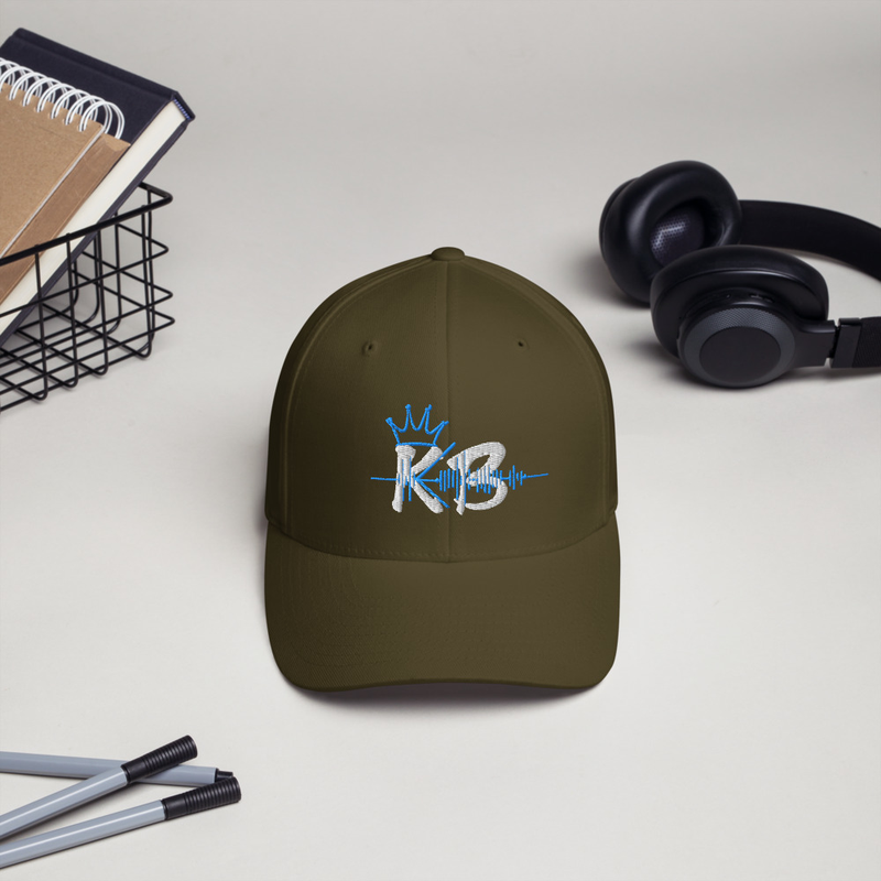 Fitted KB Bluewav Hat – S/M, Olive