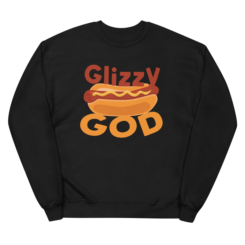 Glizzy God - Premium Sweatshirt - Chefs kiss, foodie, grilled, grilling, bbq, chef, chef master, hot dogs, hamburgers, barbecue, glizzy