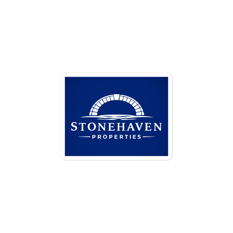 Stonehaven Properties Branded Blue Sticker