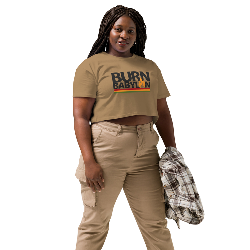 Burn Babylon Women’s crop top – Image 8