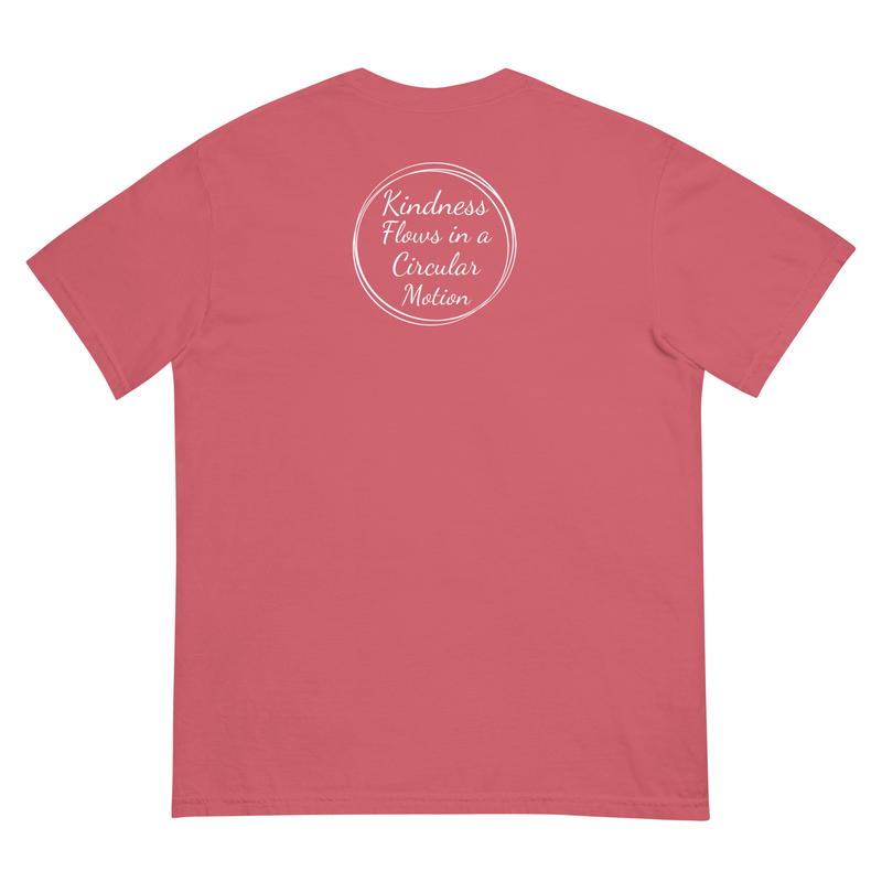 Kindness Flows Back Print Unisex heavyweight tee